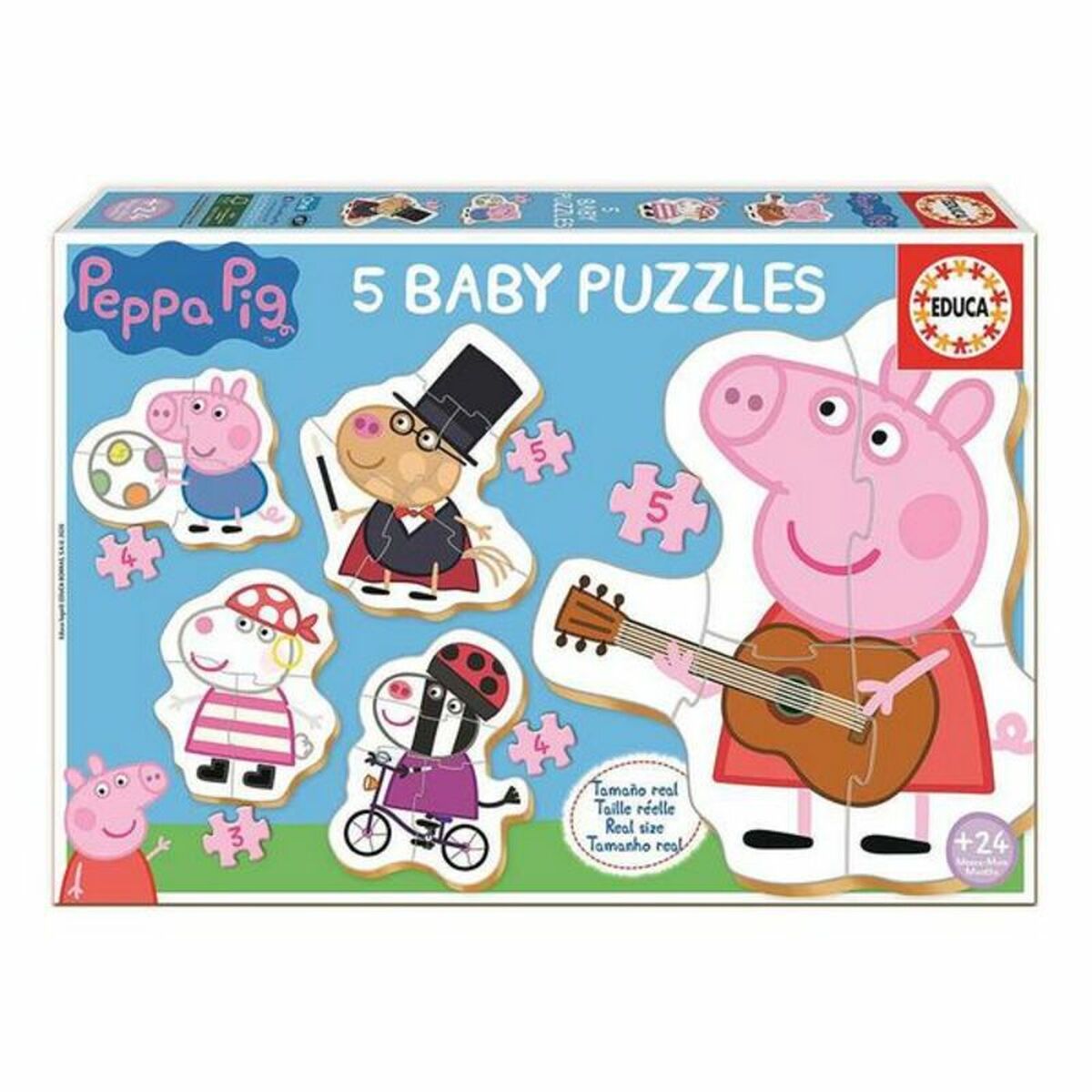 5 palapelin setti Peppa Pig Baby