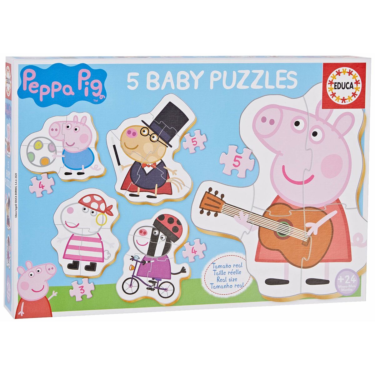 5 palapelin setti Peppa Pig Baby