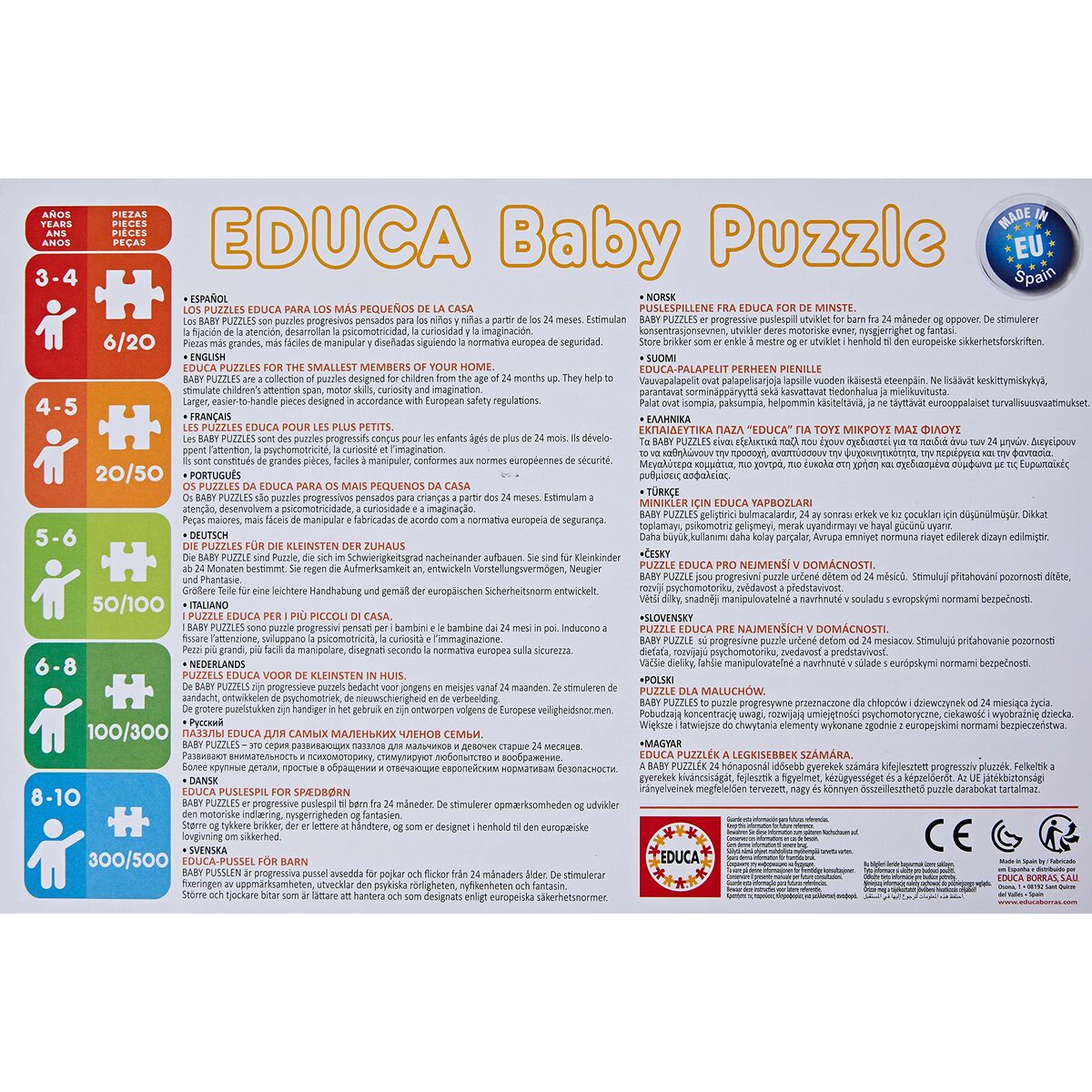 5 palapelin setti Peppa Pig Baby