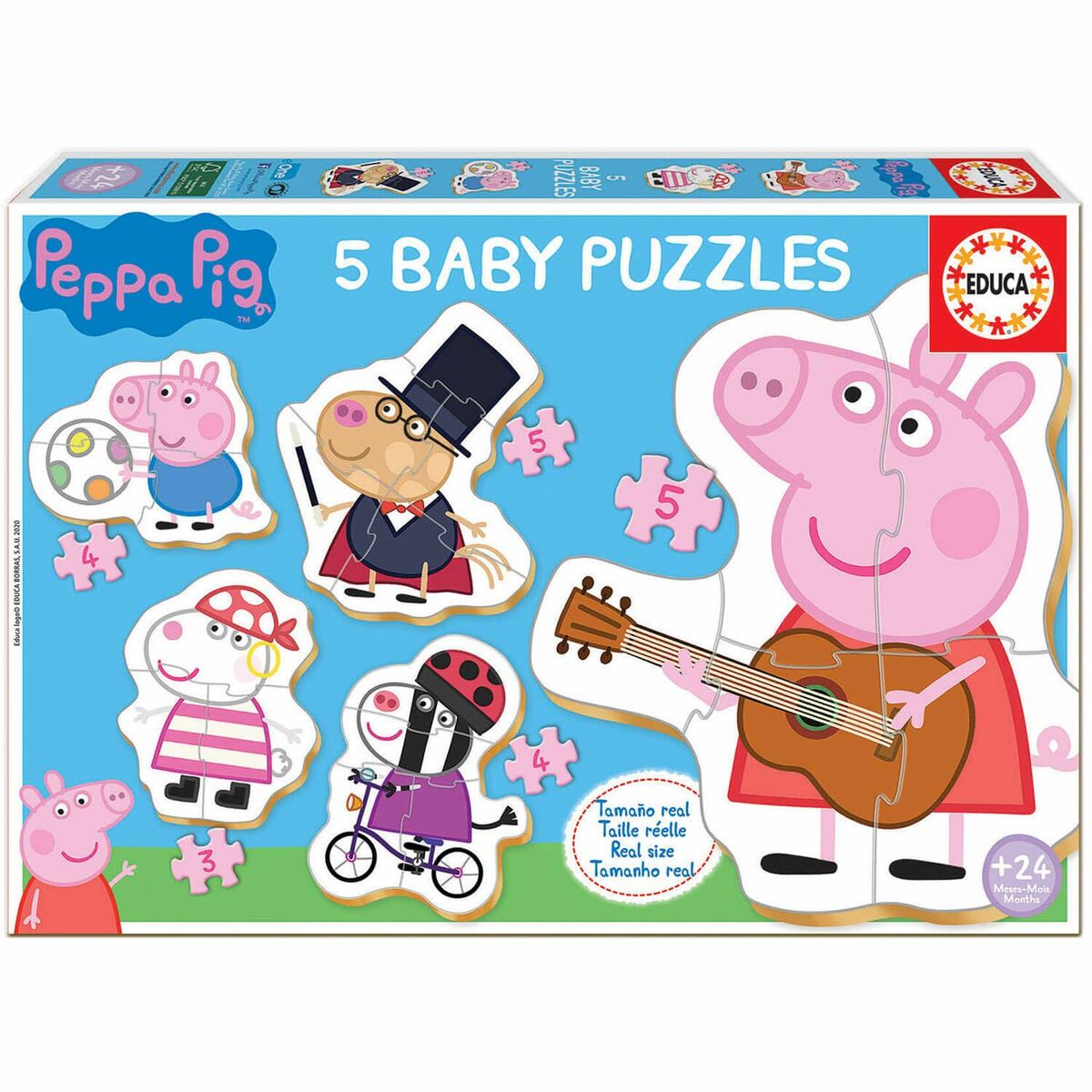 5 palapelin setti Peppa Pig Baby
