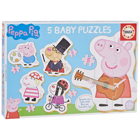5 palapelin setti   Peppa Pig Baby